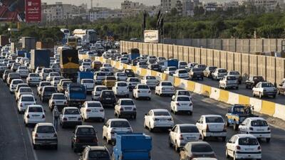  ترافیک نیمه‌سنگین در ۴ محور مواصلاتی منتهی به تهران