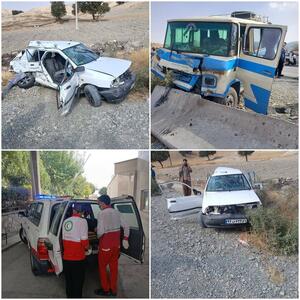  13 کشته و مصدوم بر اثر تصادف پراید و مینی‌بوس | آخرین خبر