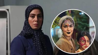 تصاویر جالب نیلوفر شهیدی، بازیگر «گاندو» در کنار دخترش با گریم فانتزی