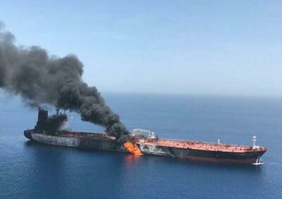  انفجار ۸ نفتکش در ۴۸ ساعت در تنگه هرمز؛ ادعای مین‌روبی سنتکام زیر سؤال رفت