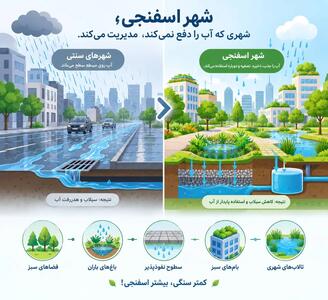 شهر اسفنجی؛ رویکردی نوین در مدیریت پایدار آب باران و روان‌آب‌ها