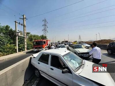  شروع هفته پر حادثه در اتوبان امام علی