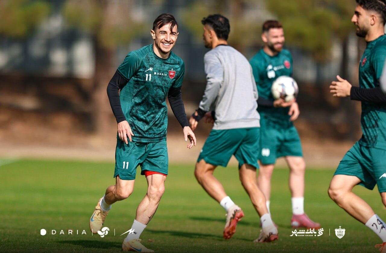 تصاویر آخرین تمرین پرسپولیس پیش از دربی ۱۰۶