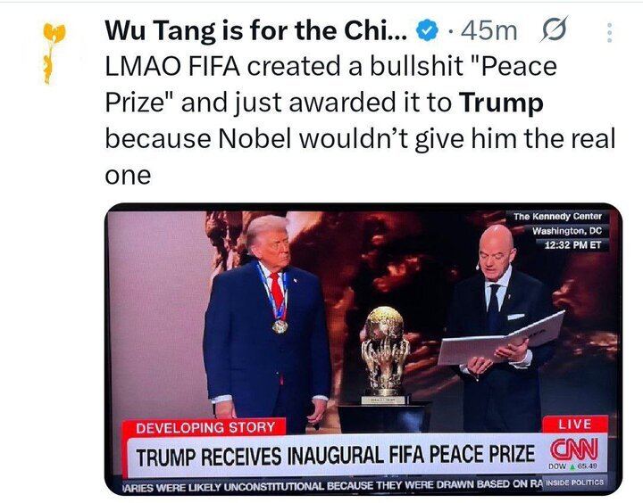 فراتر از طنز؛ واکنش کاربران انگلیسی‌زبان به اهدای «جایزه صلح» به ترامپ