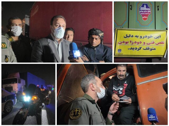 پایش شبانه خودروهای دودزا و دیزلی در شهر تهران