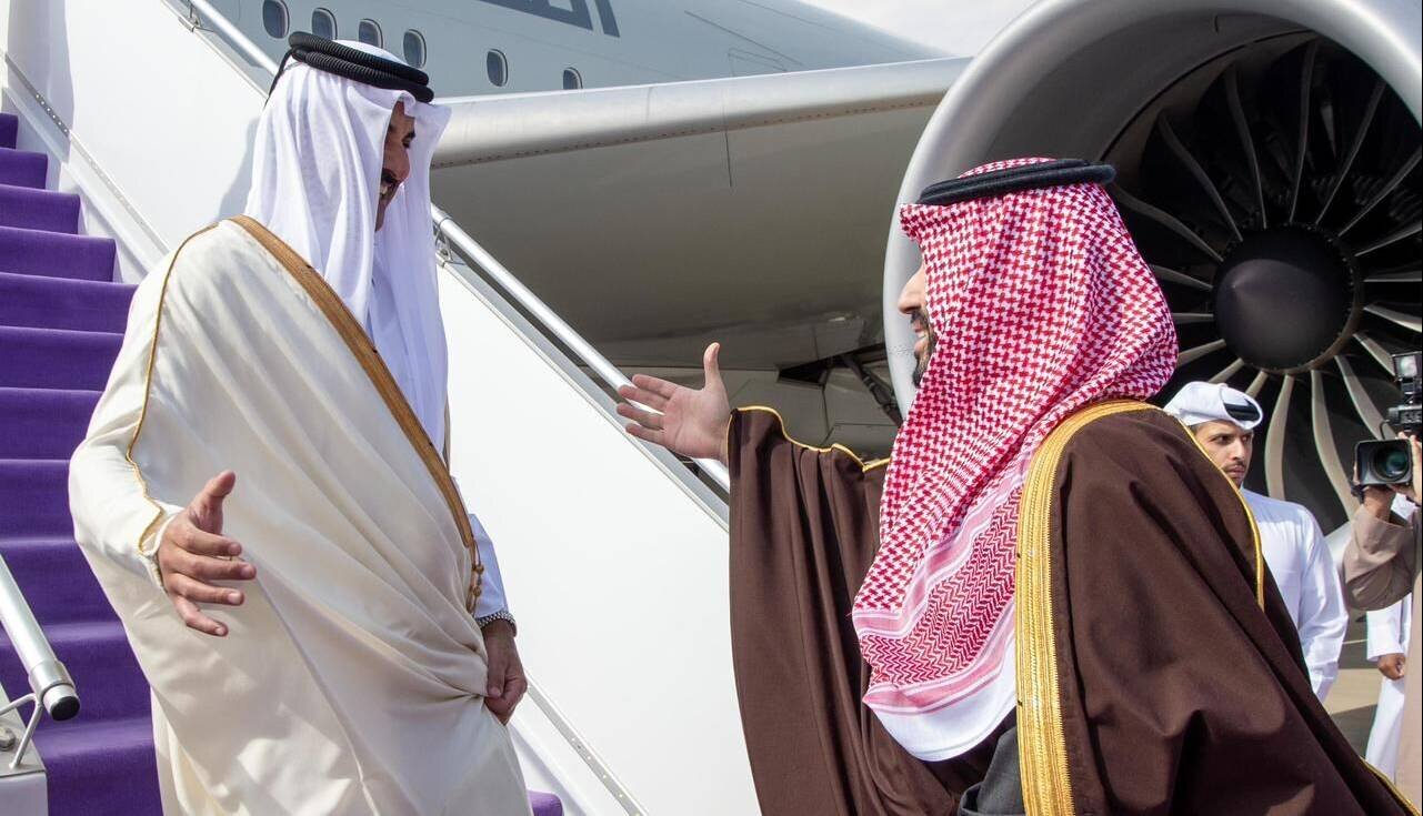 امیر قطر به عربستان رفت