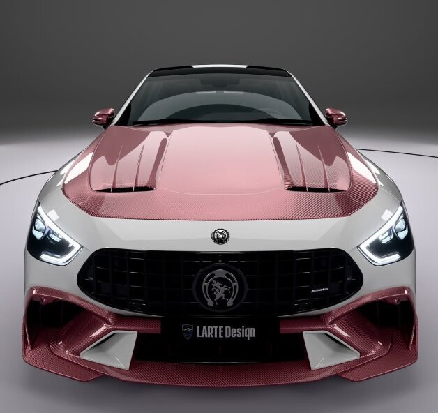 مرسدس AMG GT 53 صورتی | جواهری که همه نگاهها را به خود خیره میکند