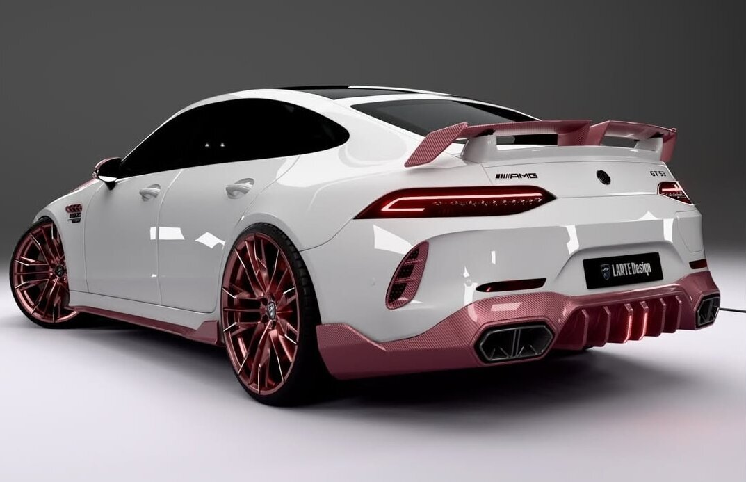 مرسدس AMG GT 53 صورتی | جواهری که همه نگاهها را به خود خیره میکند