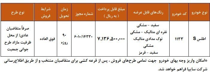 فروش فوق العاده یک خودروی پرطرفدار سایپا؛ مبلغ و زمان تحویل