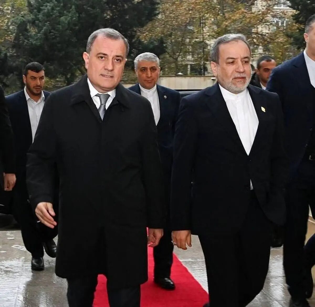 استقبال وزیر خارجه جمهوری آذربایجان از عراقچی