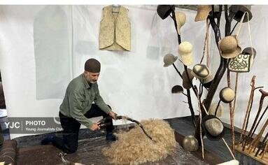 گشایش نمایشگاه جشنواره ملی نمد+تصاویر