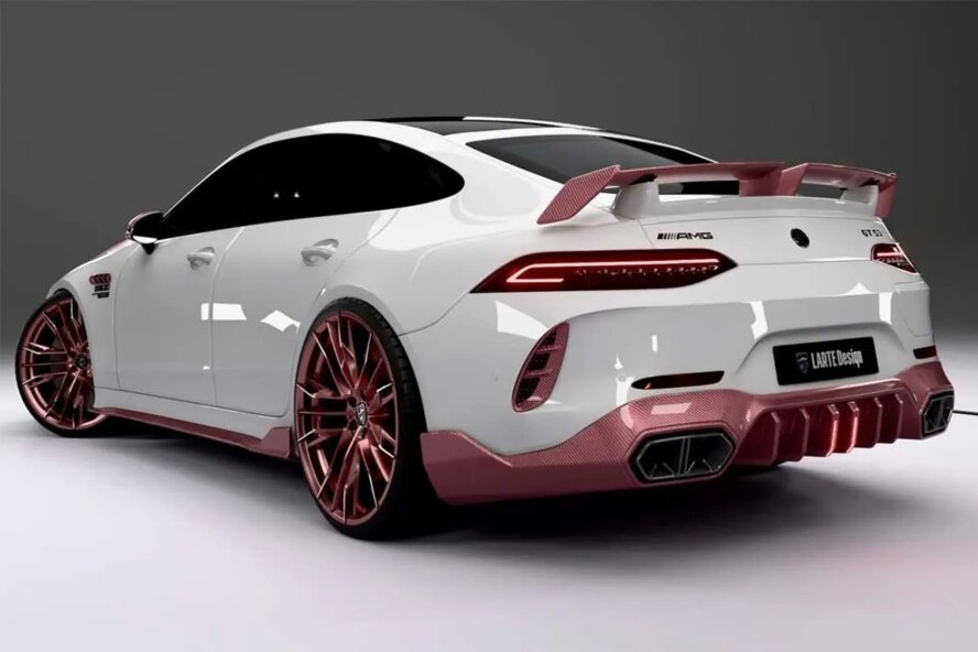 تیونینگ عجیب مرسدس AMG GT53 لارته دیزاین با کیت بدنه صورتی!