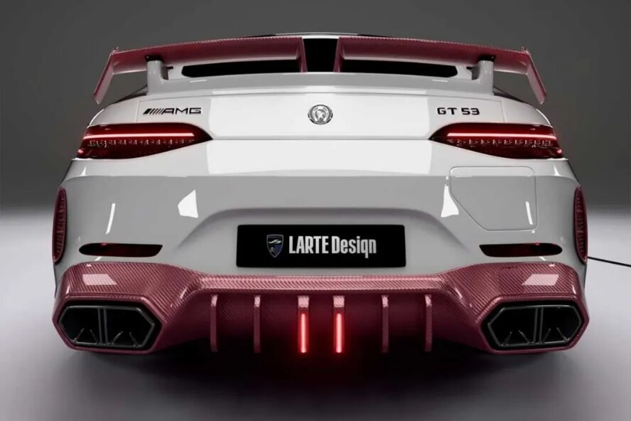 تیونینگ عجیب مرسدس AMG GT53 لارته دیزاین با کیت بدنه صورتی!