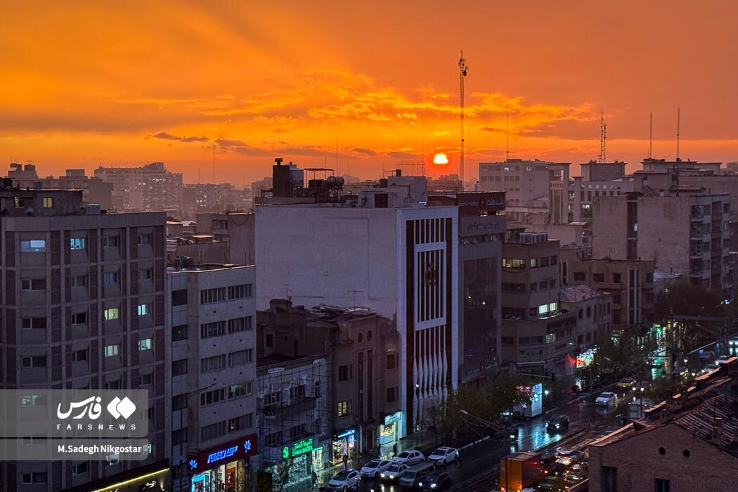 عکس/لبخند آسمان بر چهره بارانی پایتخت