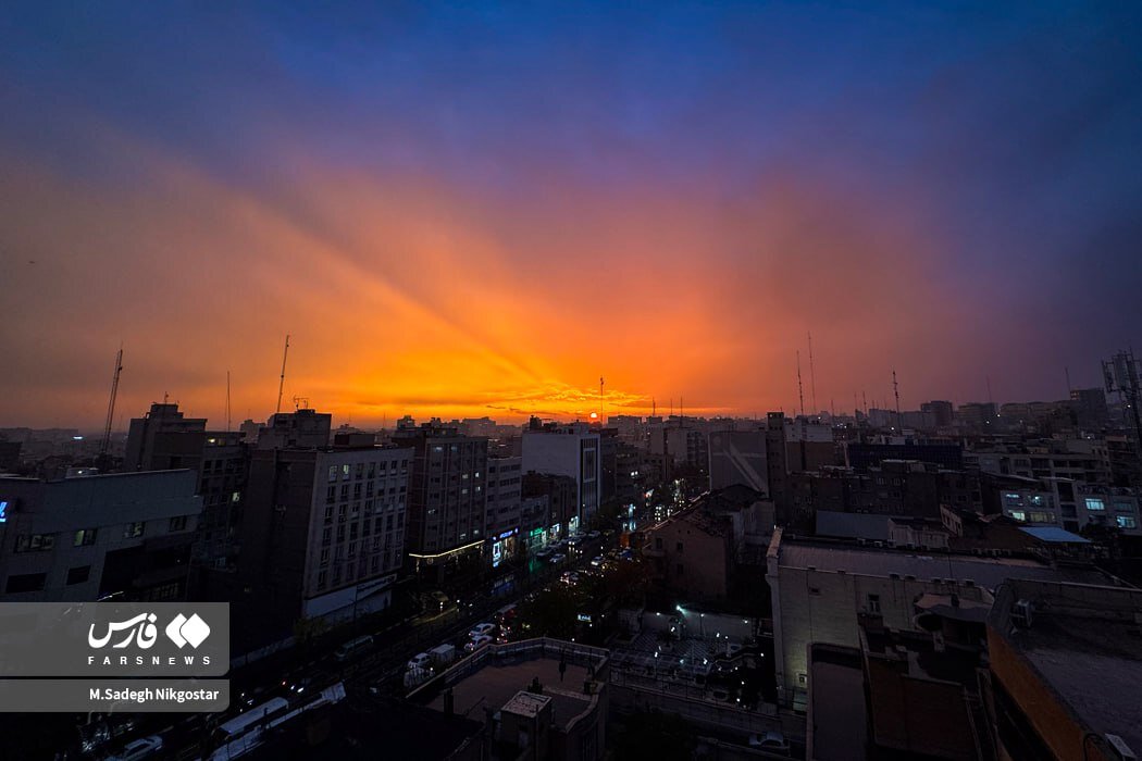 عکس/لبخند آسمان بر چهره بارانی پایتخت