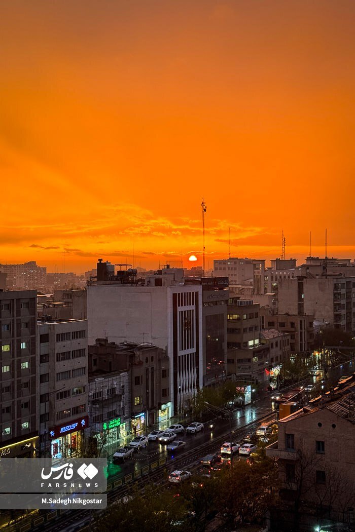 عکس/لبخند آسمان بر چهره بارانی پایتخت