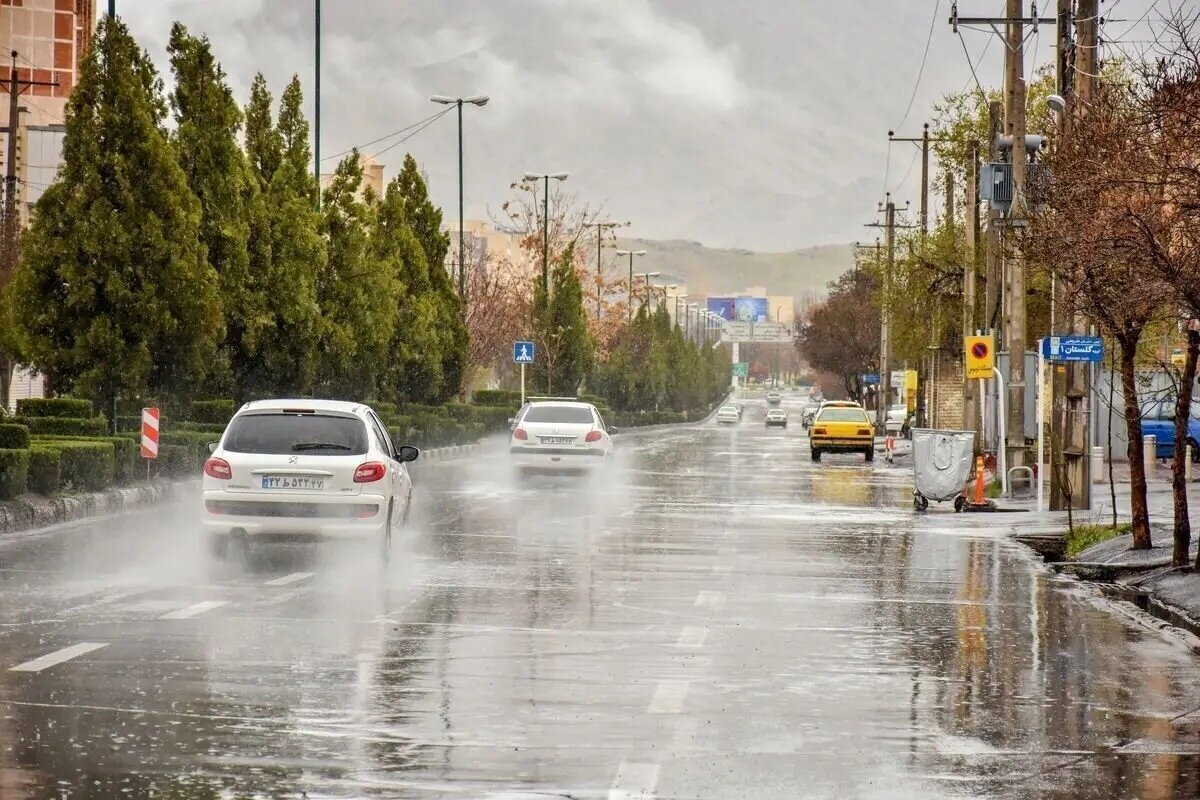 بارش باران و برف در نقاط مختلف خوزستان