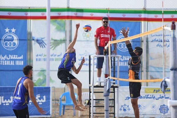 فینالیستهای گروه یک در هفته دوم لیگ برتر والیبال ساحلی مشخص شدند