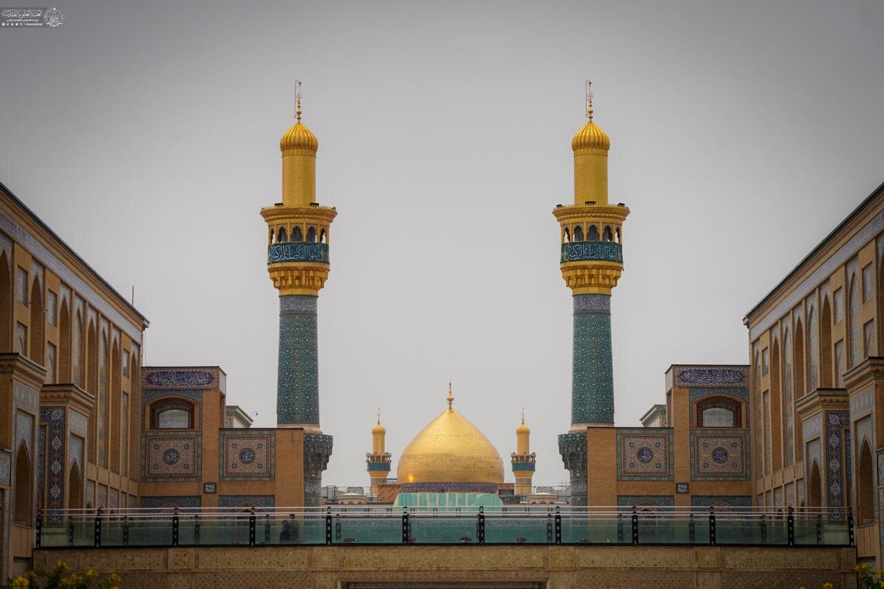 عکس/بارش رحمت الهی در حرم مطهر علوی