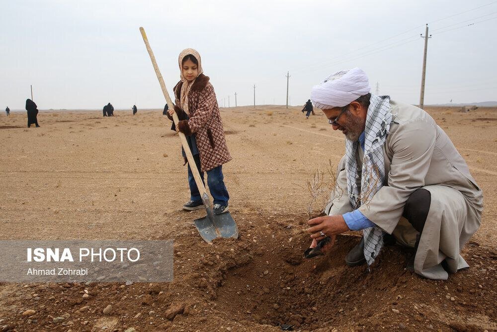 پویش کاشت نهال با عنوان  در سایه مادر
