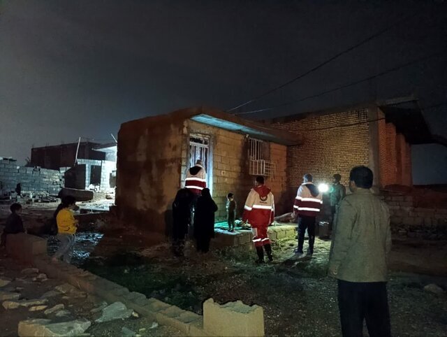 امدادرسانی هلالاحمر به ۶۸۱ نفر در پی بارندگی در خوزستان