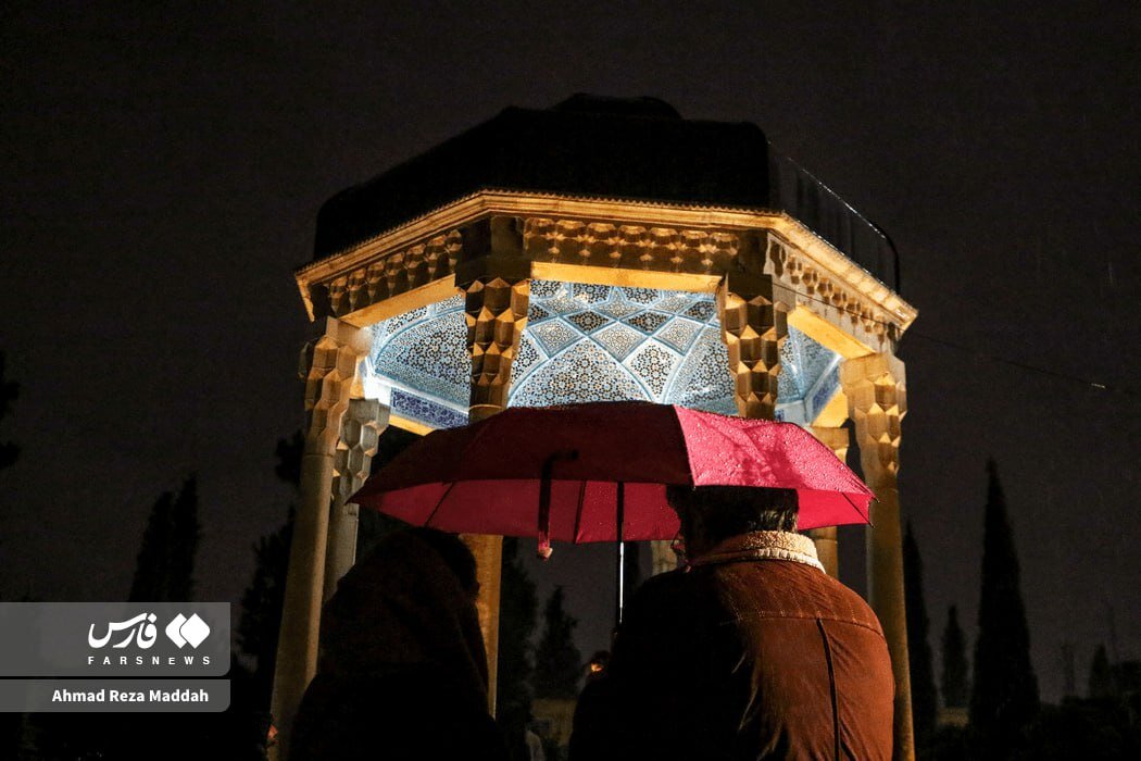 شب حافظیه در نخستین بارش باران پاییزی