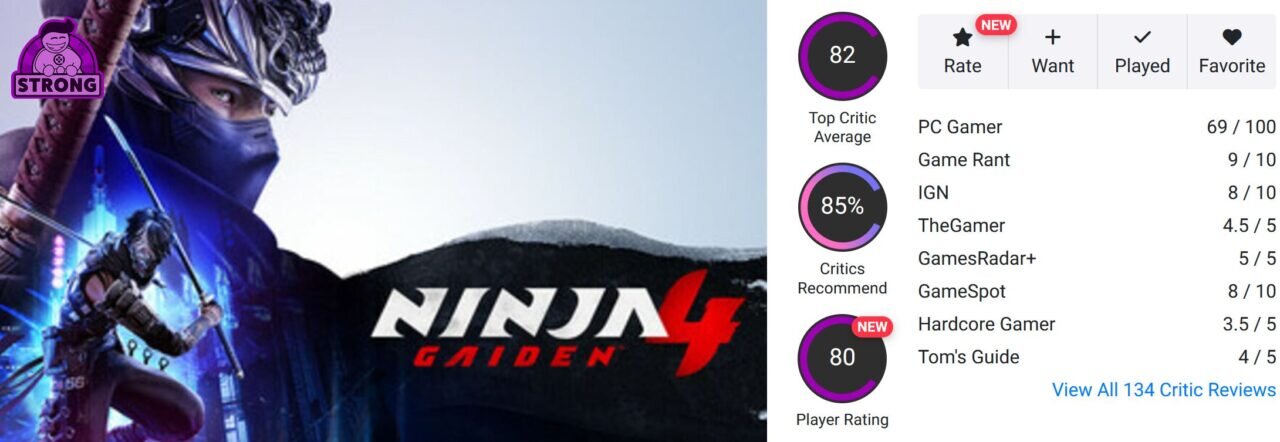 نقدها و نمرات بازی Ninja Gaiden 4 منتشر شدند
