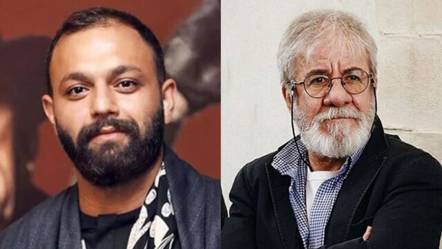 صابر ابر و مسعود کرامتی در «دانههای انگور»