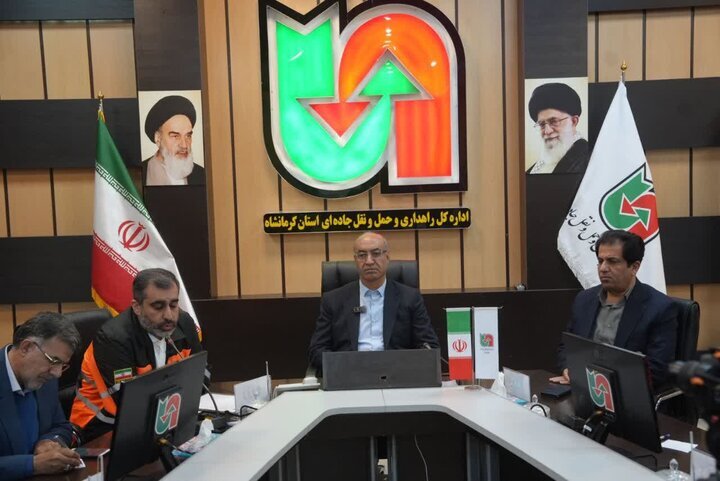 بازدید استاندار کرمانشاه از ادارهکل راهداری و حملونقل جادهای