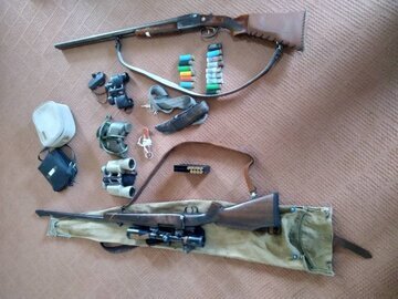 دستگیری شکارچیان غیرمجاز تشی در باشت