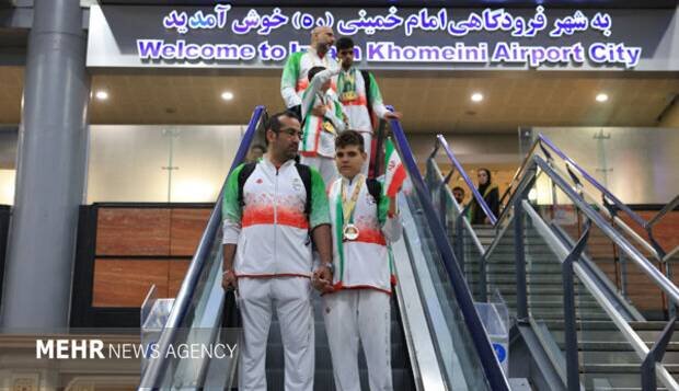 بازگشت نخستین گروه از کاروان ورزش ایران به کشور