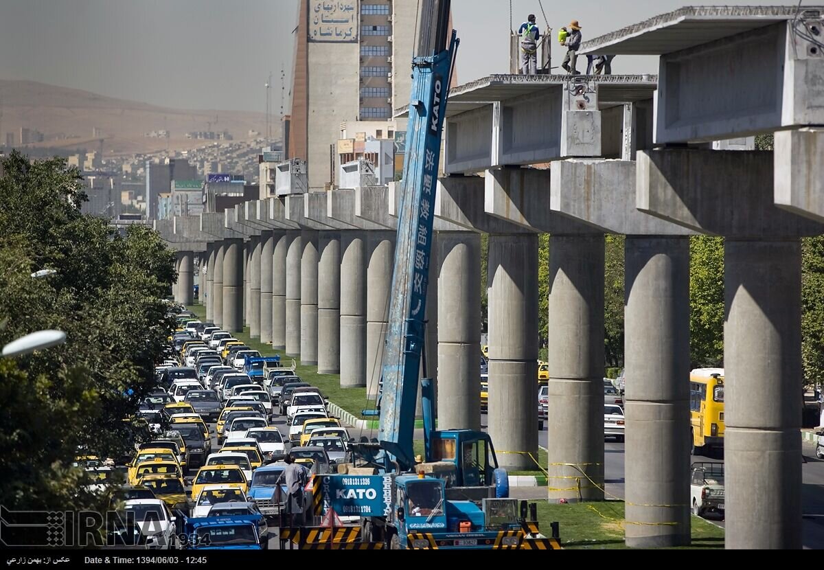فاز اول قطار شهری کرمانشاه به پیشرفت ۶۵ درصدی رسید