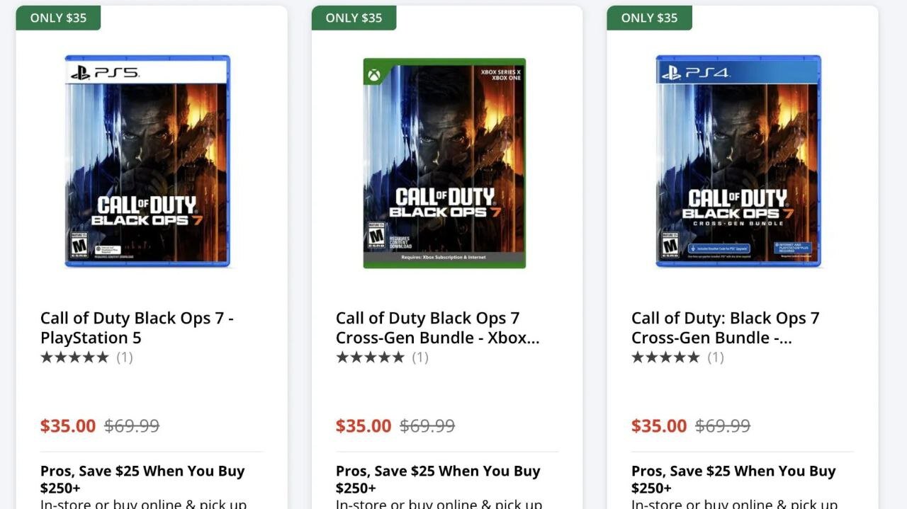 بازی Call of Duty: Black Ops 7 با افت ۵۰ درصدی قیمت مواجه شده است