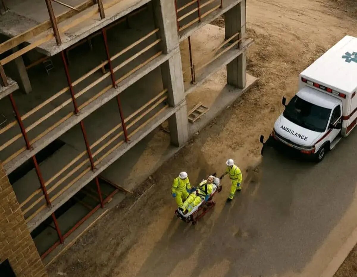 سقوط یک کارگر در پروژه مسکن ملی محلات