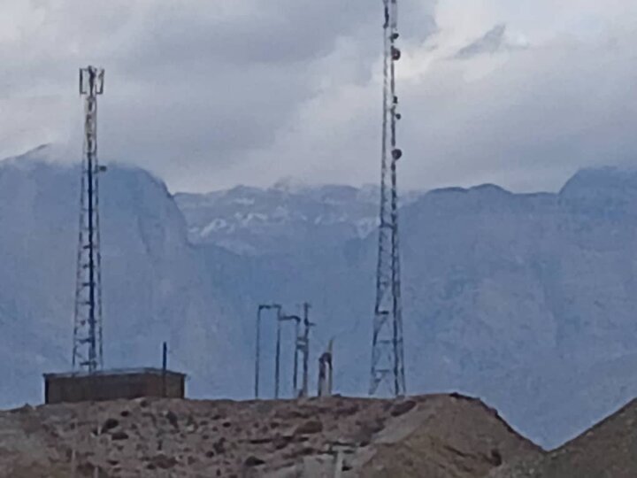 ارتفاعات سیاهوی هرمزگان سفید پوش شد