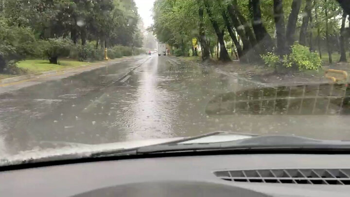 شروع باران های رگباری صبحگاهی در مازندران