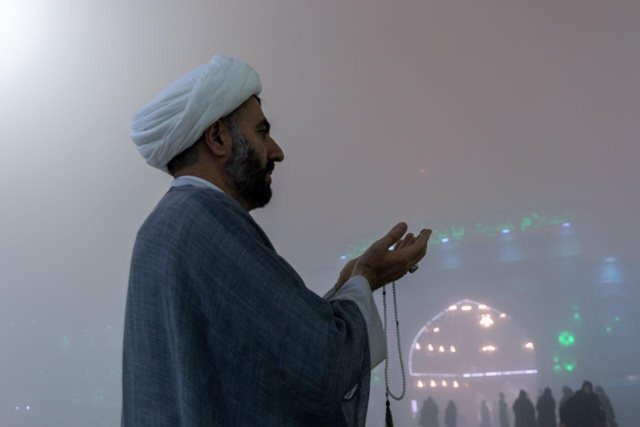 عکس/ بین‌الحرمین غرق در مه