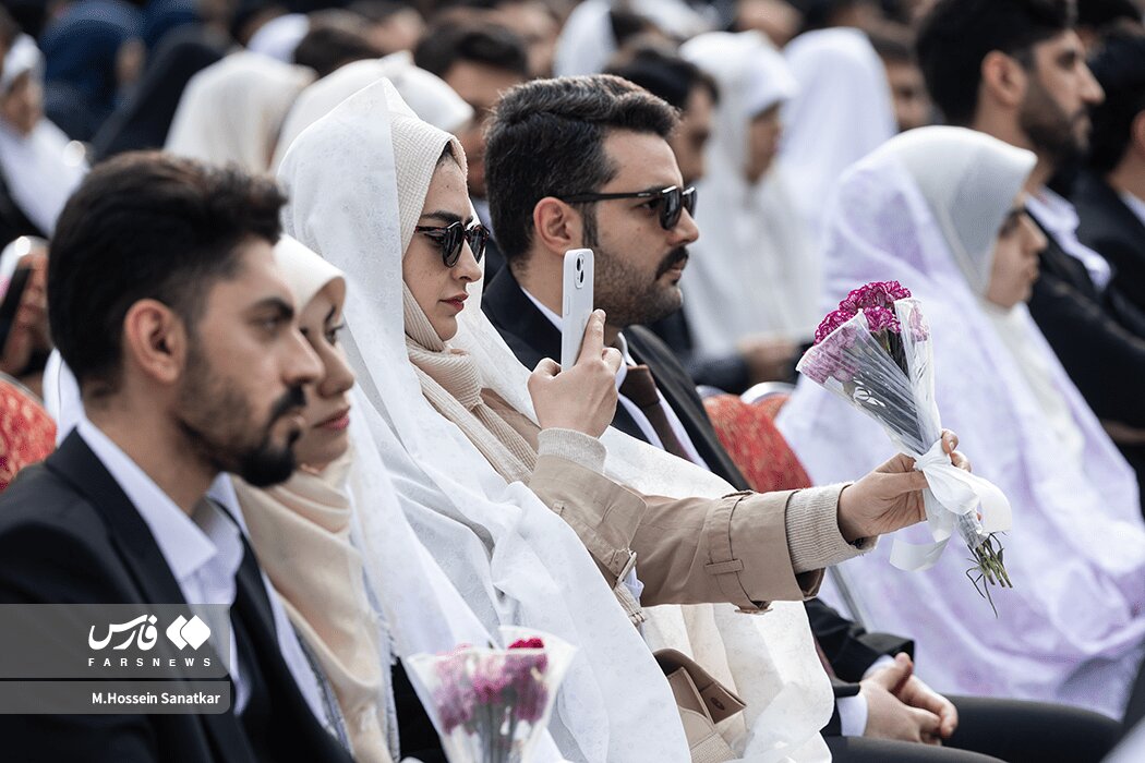 عکس/ مراسم ازدواج دانشجویی ۲۵۰ زوج دانشگاه تهران