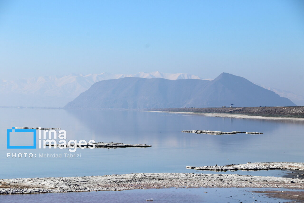 عکس/ افزایش ۴۰ سانتی تراز دریاچه ارومیه