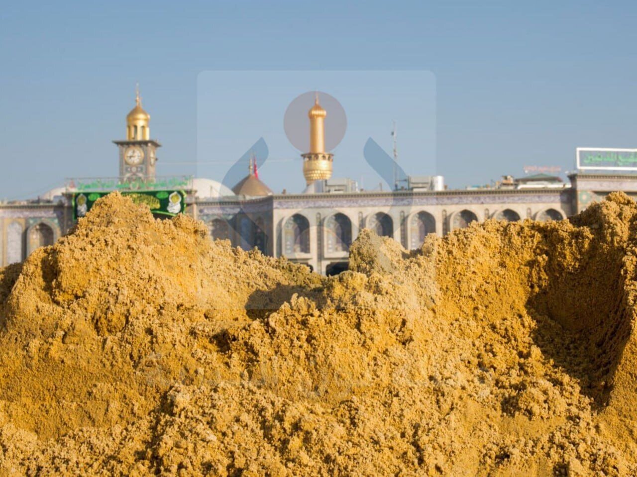 نمایان شدن خاک زرد در خاکبرداری کربلا