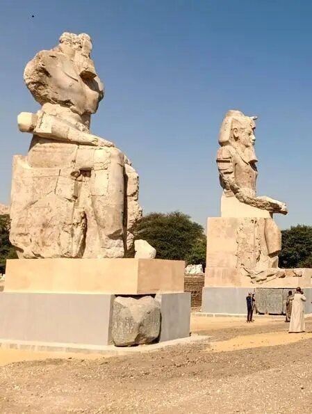 از تمثالهای عظیم فرعون مشهور رونمایی شد | ویدئو و عکس