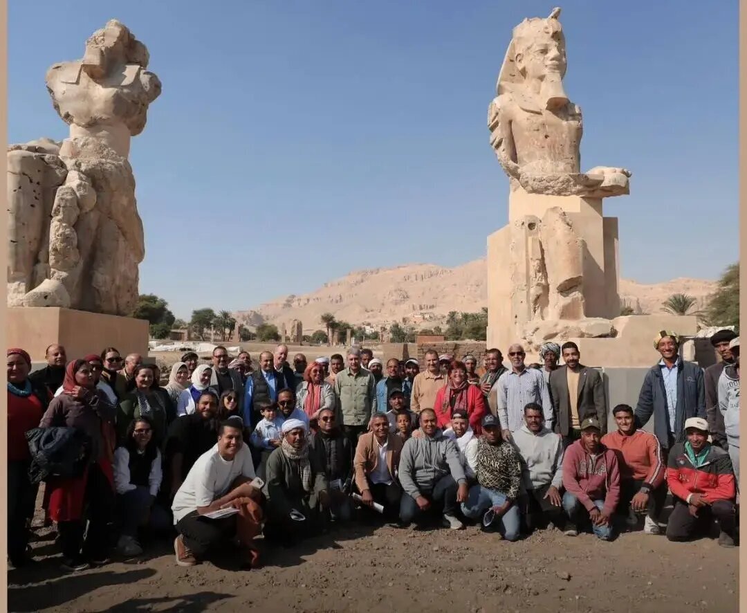 از تمثالهای عظیم فرعون مشهور رونمایی شد | ویدئو و عکس