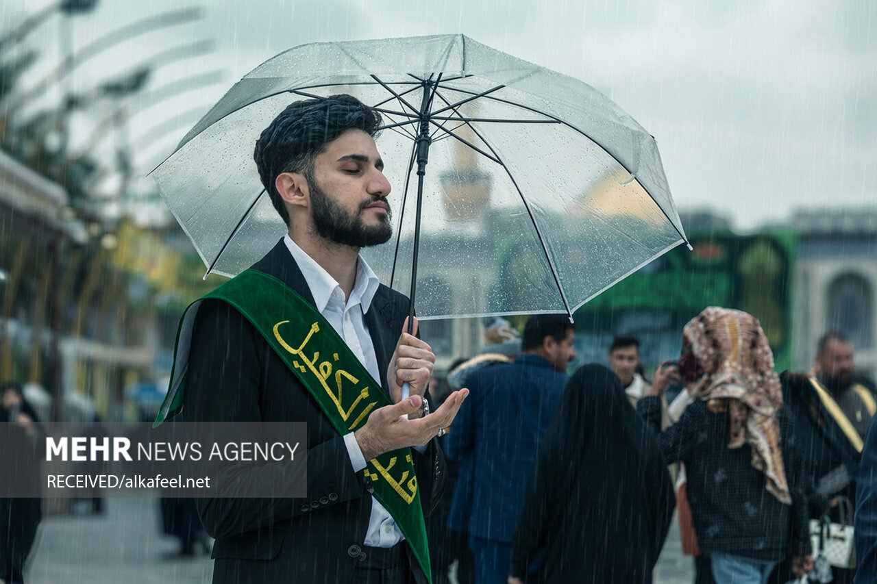 عکس/آسمان بارانی کربلا