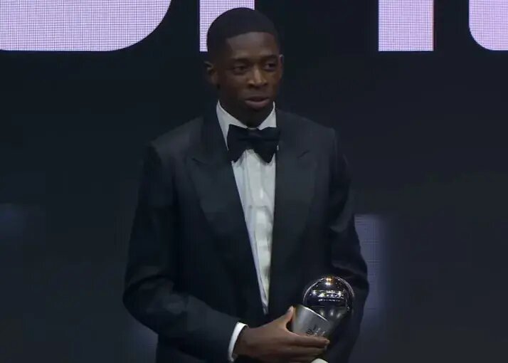 عثمان دمبله دبل کرد؛ بازیکن سال 2025 فیفا