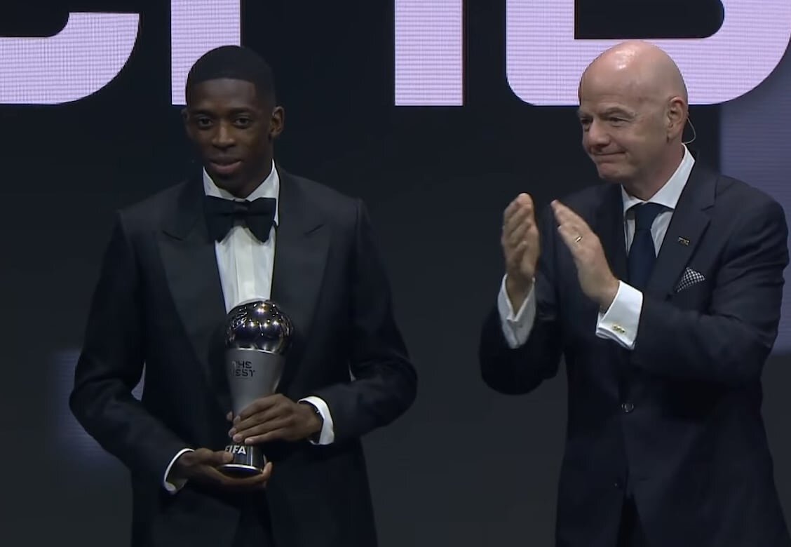 عثمان دمبله دبل کرد؛ بازیکن سال 2025 فیفا