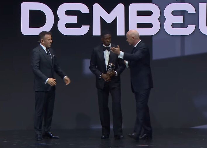 عثمان دمبله دبل کرد؛ بازیکن سال 2025 فیفا