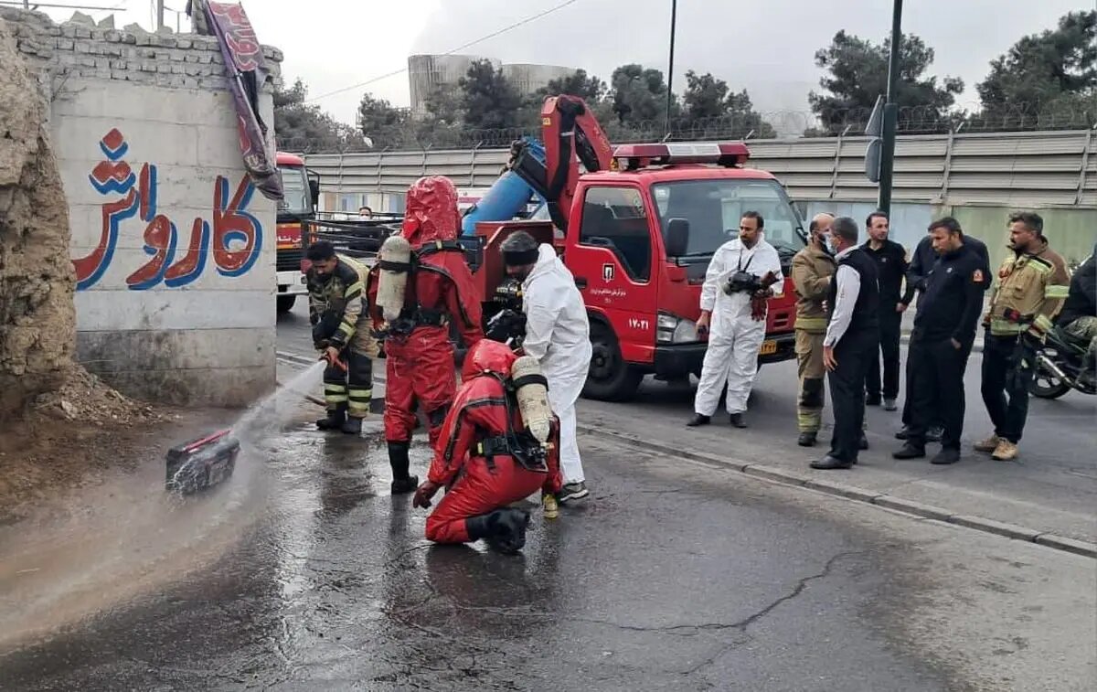 نشت گاز آمونیاک در کارخانهای در بزرگراه بعثت