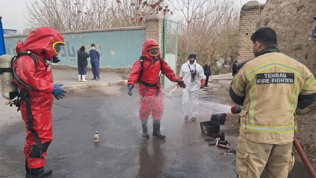 نشت گاز آمونیاک در کارخانهای در بزرگراه بعثت