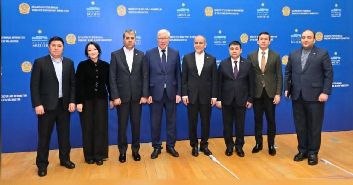 نشست بررسی روابط تاریخی ایران و قزاقستان در موزه ملی قزاقستان