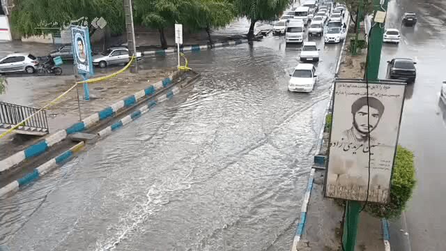 آبگرفتگی گسترده در بندرعباس و شهرهای غربی هرمزگان/مسدود شدن موقت محور بندرخمیر–بندرلنگه بر اثر سیلاب